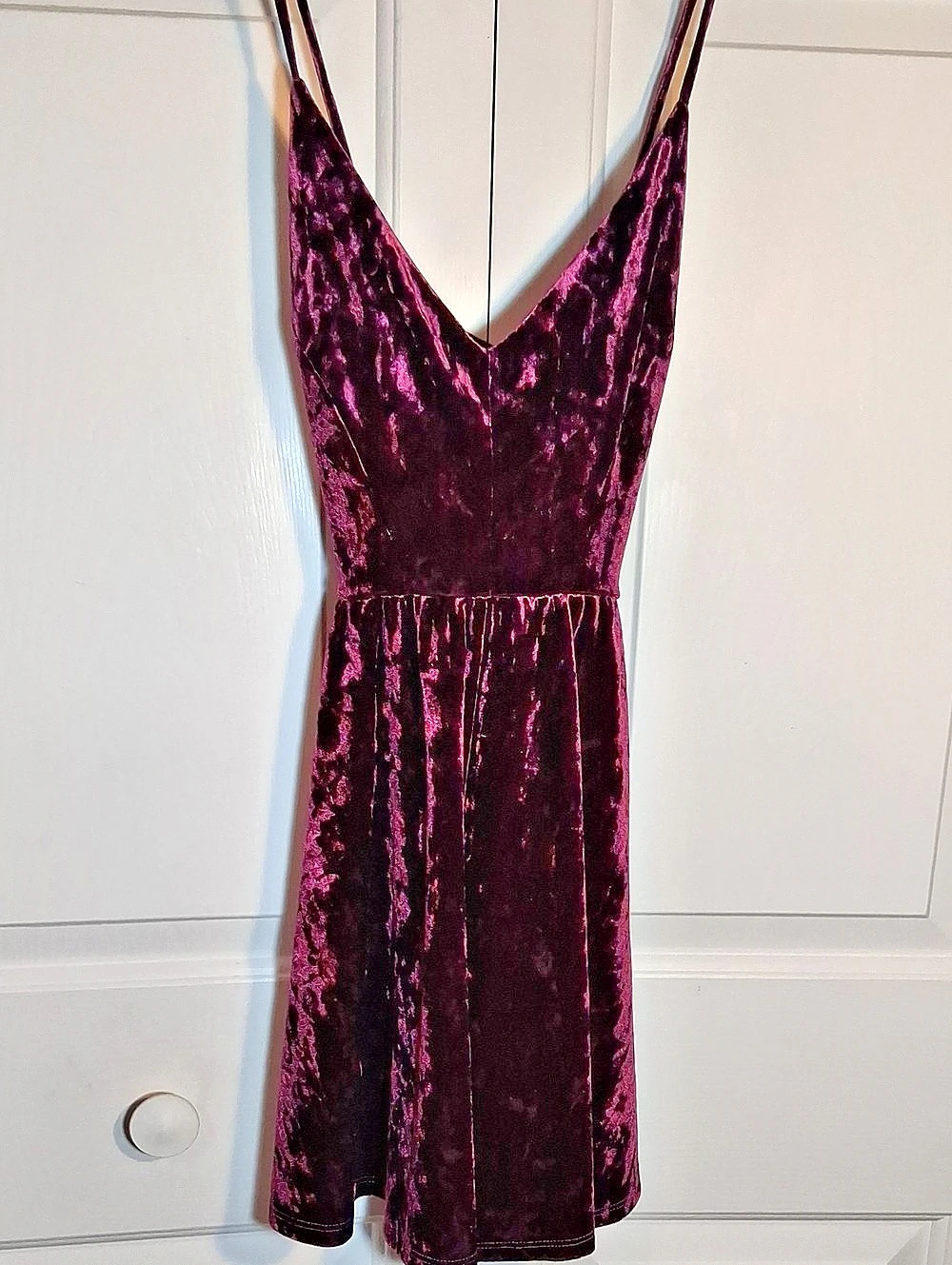 Windsor Velvet Mini Romper/ Skater Dress Size Large NWT